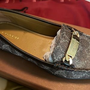 COACH flat brown loafer size 7